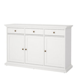 Furniture To Go Paris Sideboard With 3 Doors And 3 Drawers In White - thumbnail 3