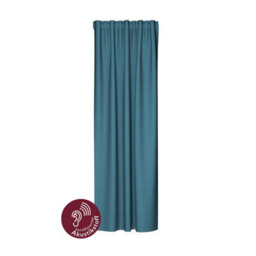 Bricoflor Blackout Curtain With Concealed Loops  - Blue - 2,45 X 1,40 M - Plain - thumbnail 4