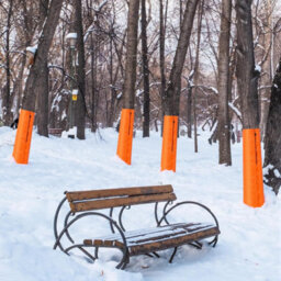 Amorly Brown Tree 30X100Cm Root Protector Winter Protection For Tree Root Self Adhesive Trunk Insulation Cover With Drawstring For Plants - thumbnail 6