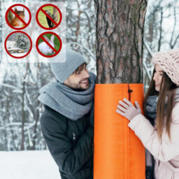 Amorly Brown Tree 30X100Cm Root Protector Winter Protection For Tree Root Self Adhesive Trunk Insulation Cover With Drawstring For Plants - thumbnail 5