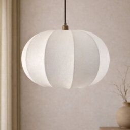 CGC Interiors Cgc Natalia Cloud Dancer White Oval Distressed Silk Lampshade