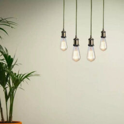 Ledsone 1M Hanging Ceiling Pendant Light Chrome Long Cable Lamp Shade Bulb Holder & Rose - thumbnail 8