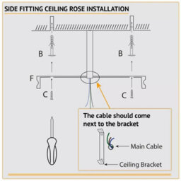 Ledsone 1M Hanging Ceiling Pendant Light Chrome Long Cable Lamp Shade Bulb Holder & Rose - thumbnail 5