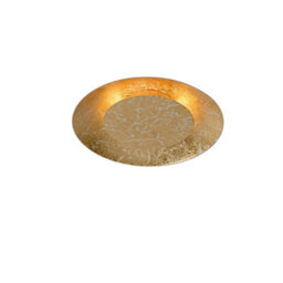 Lucide Foskal Large Led Flush Ceiling Light Brass 215 mm - thumbnail 1