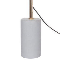 Beliani 68Cm Bedside Lamp - Adjustable Beige Shade, Concrete Base - thumbnail 6