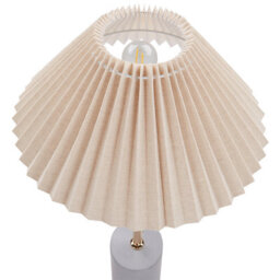 Beliani 68Cm Bedside Lamp - Adjustable Beige Shade, Concrete Base - thumbnail 4