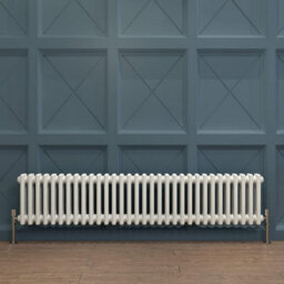 Planet Radiators Two Column 300 X 1415mm Cast Iron Style Radiator White