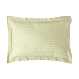 Homescapes Sage Green Egyptian Cotton Satin Stripe Oxford Pillowcase 330 Tc - thumbnail 1