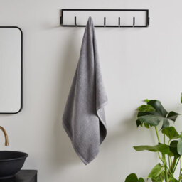 Catherine Lansfield Quick Dry Cotton 50X85 Cm Hand Towel Grey