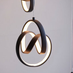 Anson Lighting Milo Sand Black Integrated Led Ceiling Pendant - thumbnail 6