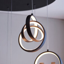 Anson Lighting Milo Sand Black Integrated Led Ceiling Pendant - thumbnail 5