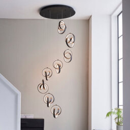 Anson Lighting Milo Sand Black Integrated Led Ceiling Pendant - thumbnail 1