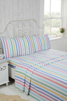 Rapport Candy Stripe 100% Cotton Duvet Cover Set - image 1