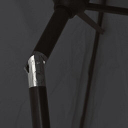 Berkfield Outdoor Parasol With Metal Pole 300X200 Cm Black - thumbnail 5