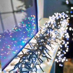 HSD 300 Led Blue & White Cluster Lights (3M) - Battery Fairy Lights For Christmas, Weddings, And Home Decor