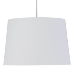 First Choice Lighting Zoey White With Gold Inner 28Cm Easy Fit Pendant Or Lamp Shade - thumbnail 2