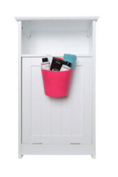 Orsina Captivating Hot Pink Plastic Storage Caddy,radiant Storage Basket,utility Basket,multi-Purpose Container - thumbnail 3