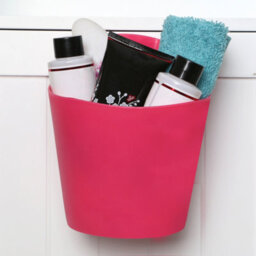 Orsina Captivating Hot Pink Plastic Storage Caddy,radiant Storage Basket,utility Basket,multi-Purpose Container - thumbnail 4
