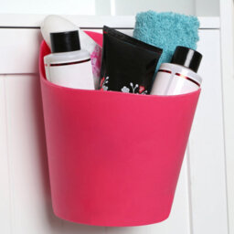 Orsina Captivating Hot Pink Plastic Storage Caddy,radiant Storage Basket,utility Basket,multi-Purpose Container - thumbnail 5
