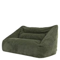Icon Cecilia Jumbo Cord Sofa Bean Bag And Round Footstool, Sage Green - thumbnail 4