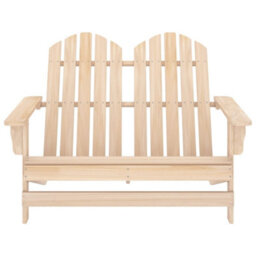 Berkfield 2-Seater Garden Adirondack Chair Solid Fir Wood - thumbnail 2