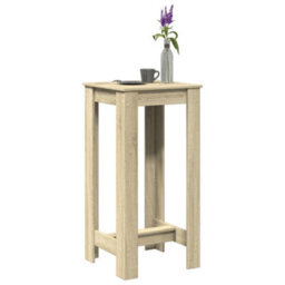 Berkfield Bar Table Sonoma Oak 51X50X103.5 Cm Engineered Wood