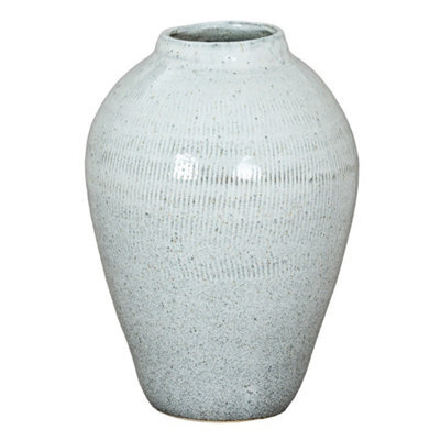 Hill Interiors Kemi Large Olpe Vase - Ceramic - L27 X W27 X H44 Cm - White - image 1