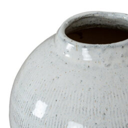 Hill Interiors Kemi Large Olpe Vase - Ceramic - L27 X W27 X H44 Cm - White - thumbnail 2