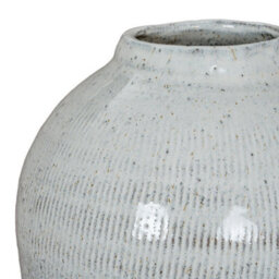 Hill Interiors Kemi Large Olpe Vase - Ceramic - L27 X W27 X H44 Cm - White - thumbnail 3