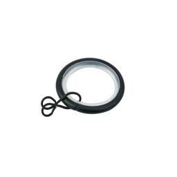 GoodHome Araxos Black Curtain Ring (Dia)19mm, Pack Of 10 Compatibility- 16/19mm Curtain Pole - thumbnail 2