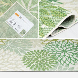 Homeart Outdoor Indoor Rug, Easy Clean, Uv Weather Resistant Rug For Patio, Gardenbellis Green,80X150Cm - thumbnail 5