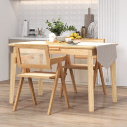 Costway Set Of 2 Kitchen Dining Chair Set Modern Rattan Accent Chair Backrest Side Chair - thumbnail 6