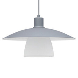 Long Life Lamps Company Modern Ceiling Pendant Light Grey Frosted Glass H3130