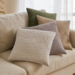 Yard Pebble Textured Chenille Cushion Cover - thumbnail 6