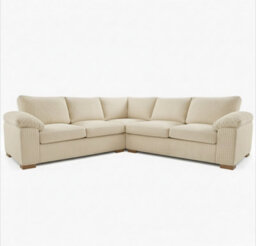 Amalfi Large Corner Sofa Cream Fullback