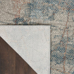 Light Grey Blue Rustic Textures Luxurious Modern Abstract Bedroom & Living Room Rug -120Cm X 180Cm - thumbnail 6