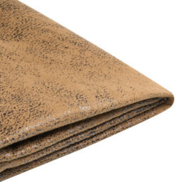 Beliani Bed Faux Leather Fitou 140 X 200 Cm (Eu Double) Brown - thumbnail 9