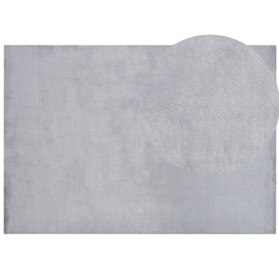 Beliani Faux Fur Rug Mirpur Grey 160 X 230 Cm - image 1