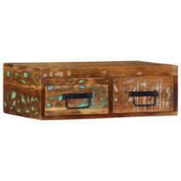 Berkfield Wall-Mounted Tv Cabinet 60X30X19 Cm Solid Wood Reclaimed - thumbnail 4