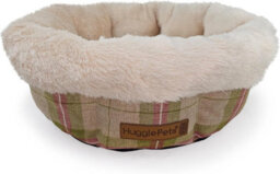 Huggle Pets Hugglepets Stone Check Donut Supersoft Non Slip 50Cm Dog Bed - thumbnail 2