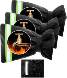 Set Of 3 Outdoor Water Tap Cover Socks For Winter Frost Protection, 6.29 Thickened X - thumbnail 1
