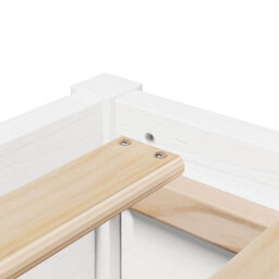 Berkfield Bed Frame Without Mattress White 150X200 Cm King Size Solid Wood Pine - thumbnail 7