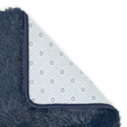 Ohs Soft Fluffy Runner Rug Anti-Slip Floor Mat, Navy - 60 X 150Cm - thumbnail 4