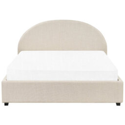 Beliani Ottoman Bed Fabric Vaucluse 160 X 200 Cm (Eu King Size) Sand Beige - thumbnail 7