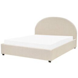 Beliani Ottoman Bed Fabric Vaucluse 160 X 200 Cm (Eu King Size) Sand Beige - thumbnail 4
