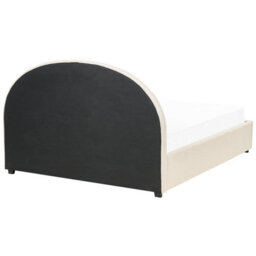 Beliani Ottoman Bed Fabric Vaucluse 160 X 200 Cm (Eu King Size) Sand Beige - thumbnail 8