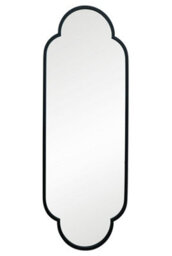 Mirroroutlet The Duplici Black Metal Framed Double Arched Oval Wall Mirror 170Cm X 59M - thumbnail 2
