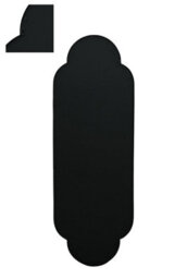 Mirroroutlet The Duplici Black Metal Framed Double Arched Oval Wall Mirror 170Cm X 59M - thumbnail 5