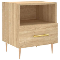 Berkfield Bedside Cabinets 2 Pcs Sonoma Oak 40X35X47.5 Cm Engineered Wood - thumbnail 5