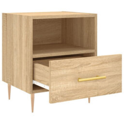 Berkfield Bedside Cabinets 2 Pcs Sonoma Oak 40X35X47.5 Cm Engineered Wood - thumbnail 7